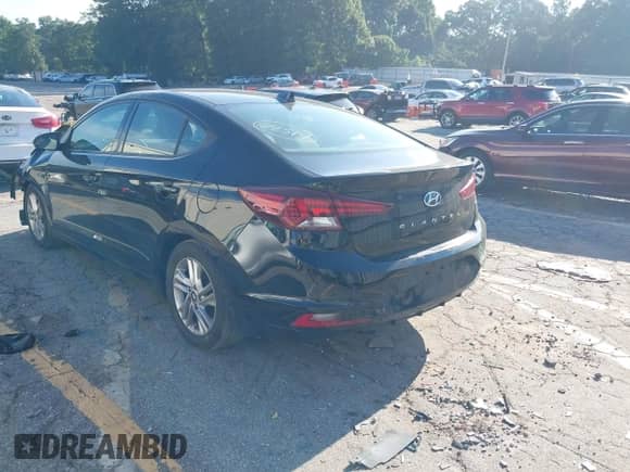 2019 Hyundai Elantra SEL with VIN KMHD84LF5KU875521, listed as a IAAI auction lot 42857151 with 153,150 mi miles and . Bid and sale history available at DreamBid. Image 3.