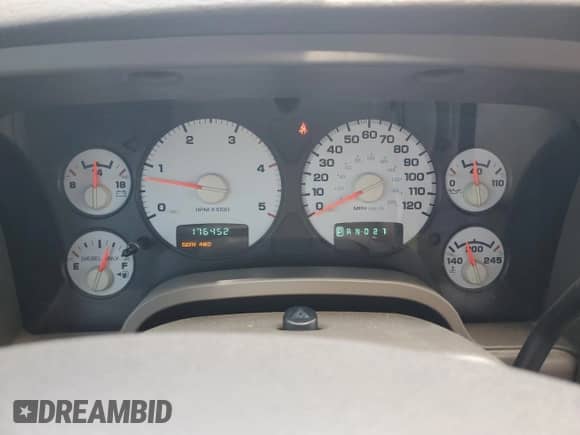 2005 Dodge RAM with VIN 3D3MR48C55G806018, listed as a Copart auction lot 69268655 with 176,452 mi miles and Salvage title. Bid and sale history available at DreamBid. Image 9.