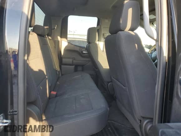 2023 Chevrolet Silverado 1500 Custom with VIN 1GCRABEK6PZ329298, listed as a Copart auction lot 75296024 with 53,495 mi miles and Salvage title. Bid and sale history available at DreamBid. Image 10.