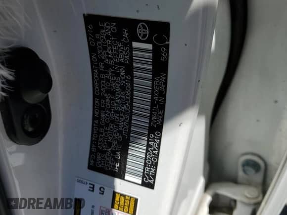 2017 Toyota Prius Five с VIN JTDZN3EU5HJ060416, выставлен на аукционе Copart как лот 81883295 с пробегом Не указан миль и Списание • Salvage title. История ставок и продаж доступна на DreamBid. Изображение 12.