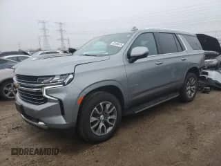 2023 Chevrolet Tahoe LT с VIN 1GNSKNKDXPR417543, выставлен на аукционе Copart как лот 43189415 с пробегом 38 440 миль миль и Списание • Salvage title. История ставок и продаж доступна на DreamBid. Изображение 1.