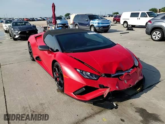 2023 Lamborghini Huracan с VIN ZHWUT5ZF9PLA21574, выставлен на аукционе Copart как лот 53117645 с пробегом 4 562 миль миль и Списание • Salvage title. История ставок и продаж доступна на DreamBid. Изображение 14.