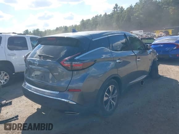 2020 Nissan Murano S with VIN 5N1AZ2AS3LN158115, listed as a IAAI auction lot 43112645 with 17,647 mi miles and . Bid and sale history available at DreamBid. Image 4.