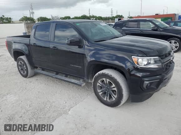 2022 Chevrolet Colorado 2WD Z71 with VIN 1GCGSDEN3N1218052, listed as a Copart auction lot 60469945 with 63,674 mi miles and Salvage title. Bid and sale history available at DreamBid. Image 4.
