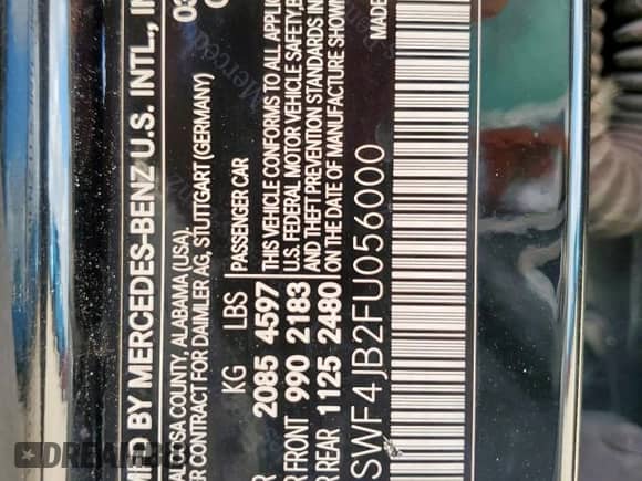 2015 Mercedes-Benz C 300 z VIN 55SWF4JB2FU056000, wystawiony jako Copart lot #68462335 z przebiegiem 91 402 mil mil oraz Szkoda całkowita • Salvage title. Historia ofert i sprzedaży dostępna na DreamBid. Obrazek 12.