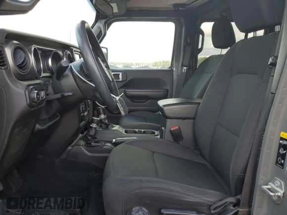 2021 Jeep Wrangler Unlimited Willys Sport with VIN 1C4HJXDG9MW788084, listed as a Copart auction lot 81259435 with 47,756 mi miles and Salvage title. Bid and sale history available at DreamBid. Image 7.