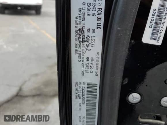 2018 Dodge Challenger SRT Hellcat with VIN 2C3CDZC96JH309750, listed as a Copart auction lot 85509405 with 81,369 mi miles and Salvage title. Bid and sale history available at DreamBid. Image 12.