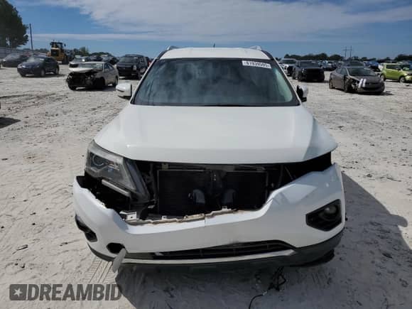 2017 Nissan Pathfinder SV with VIN 5N1DR2MN8HC673181, listed as a Copart auction lot 81939595 with 122,198 mi miles and Salvage title. Bid and sale history available at DreamBid. Image 5.