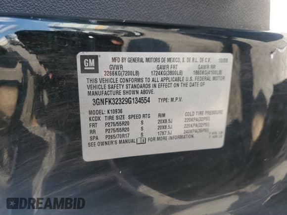 2009 Chevrolet Avalanche LTZ с VIN 3GNFK32329G134554, выставлен на аукционе Copart как лот 67470315 с пробегом 164 198 миль миль и Списание • Salvage title. История ставок и продаж доступна на DreamBid. Изображение 12.