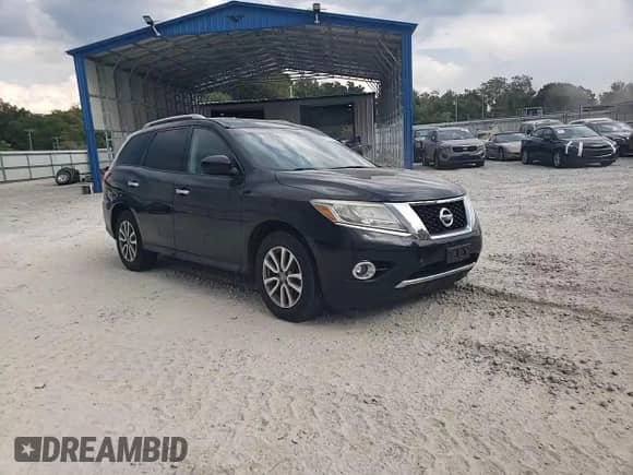 2015 Nissan Pathfinder Platinum with VIN 5N1AR2MM3FC633226, listed as a Copart auction lot 81386055 with 59,412 mi miles and Salvage title. Bid and sale history available at DreamBid. Image 14.