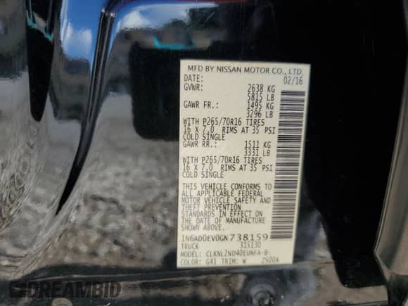 2016 Nissan Frontier SV z VIN 1N6AD0EV0GN738159, wystawiony jako Copart lot #68360445 z przebiegiem 169 872 mil mil oraz Szkoda całkowita • Salvage title. Historia ofert i sprzedaży dostępna na DreamBid. Obrazek 13.
