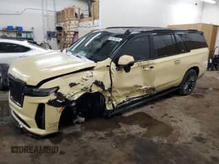2023 Cadillac Escalade ESV AWD V-Series с VIN 1GYS4SK93PR100257, выставлен на аукционе Copart как лот 45474875 с пробегом 29 540 миль миль и Списание • Salvage title. История ставок и продаж доступна на DreamBid. Изображение 1.