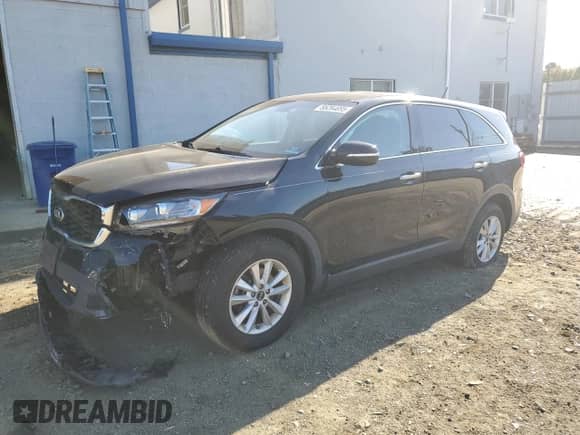 2019 Kia Sorento L with VIN 5XYPG4A32KG583498, listed as a Copart auction lot 85264895 with 107,454 mi miles and Salvage title. Bid and sale history available at DreamBid. Image 1.
