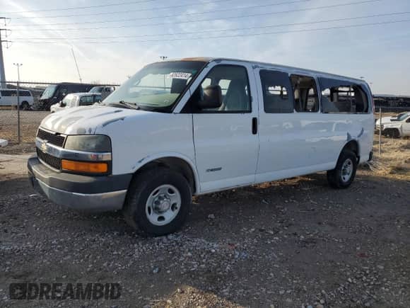 2006 Chevrolet Express Passenger с VIN 1GAHG39U461274433, выставлен на аукционе Copart как лот 82622414 с пробегом 206 975 миль миль и Чистый • Clean title. История ставок и продаж доступна на DreamBid. Изображение 1.