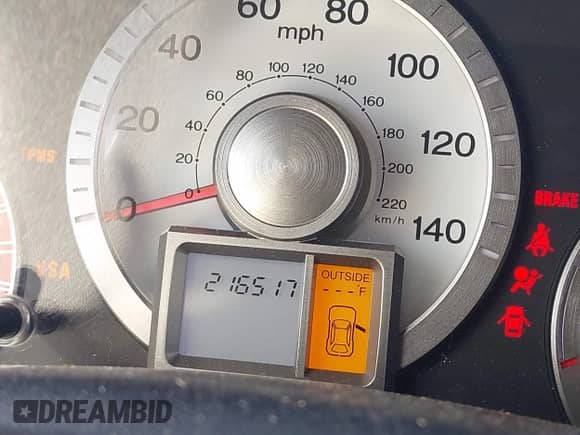 2009 Honda Pilot EX with VIN 5FNYF48479B002617, listed as a IAAI auction lot 43387010 with 216,517 mi miles and . Bid and sale history available at DreamBid. Image 12.