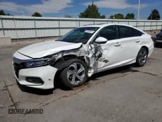 2018 Honda Accord EX-L with VIN 1HGCV1F57JA084211, listed as a Copart auction lot 68486525 with 70,985 mi miles and Salvage title. Bid and sale history available at DreamBid. Image 1.
