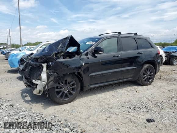 2018 Jeep Grand Cherokee High Altitude z VIN 1C4RJFCG9JC296247, wystawiony jako Copart lot #62586755 z przebiegiem 79 777 mil mil oraz Szkoda całkowita • Salvage title. Historia ofert i sprzedaży dostępna na DreamBid. Obrazek 1.