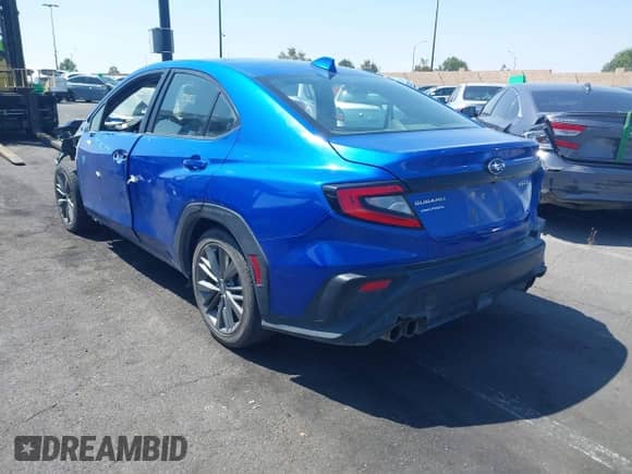 2022 Subaru WRX with VIN JF1VBAA64N9024903, listed as a IAAI auction lot 42141263 with 67,088 mi miles and . Bid and sale history available at DreamBid. Image 3.