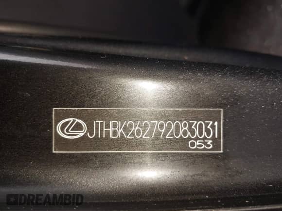 2009 Lexus IS 250 с VIN JTHBK262792083031, выставлен на аукционе IAAI как лот 43510625 с пробегом 148 355 миль миль и . История ставок и продаж доступна на DreamBid. Изображение 21.