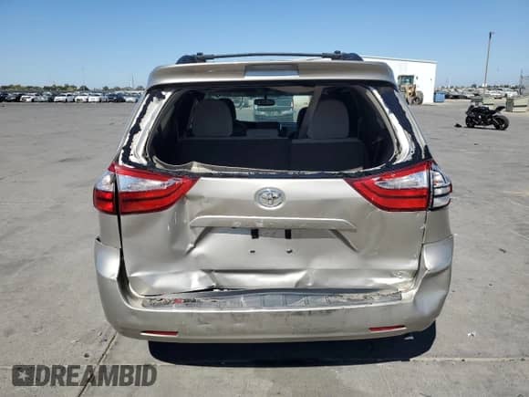 2017 Toyota Sienna LE with VIN 5TDKZ3DC1HS867498, listed as a Copart auction lot 81735565 with 68,244 mi miles and Salvage title. Bid and sale history available at DreamBid. Image 6.