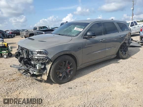 2021 Dodge Durango SRT 392 with VIN 1C4SDJGJ1MC845459, listed as a Copart auction lot 56640765 with 70,787 mi miles and Salvage title. Bid and sale history available at DreamBid. Image 1.