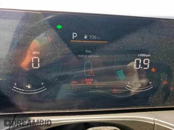 2024 Hyundai Santa Fe SEL with VIN 5NMP2DGL5RH025425, listed as a Copart auction lot 71736945 with 12,811 mi miles and Salvage title. Bid and sale history available at DreamBid. Image 9.