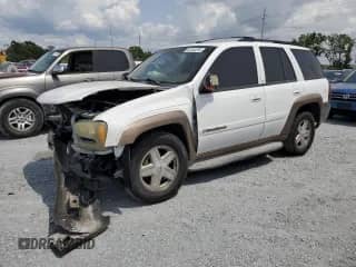 2002 Chevrolet TrailBlazer LTZ with VIN 1GNDS13S722253510, listed as a Copart auction lot 55762295 with 193,463 mi miles and Salvage title. Bid and sale history available at DreamBid. Image 1.