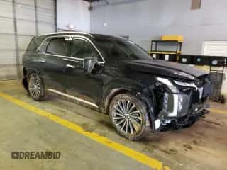 2023 Hyundai Palisade Calligraphy с VIN KM8R7DGE3PU515925, выставлен на аукционе Copart как лот 45746513 с пробегом 6 870 миль миль и . История ставок и продаж доступна на DreamBid. Изображение 4.