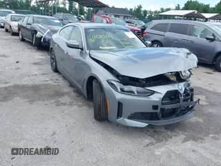 2025 BMW i4 xDrive40 with VIN WBY43HD03SFU11117, listed as a IAAI auction lot 42670499 with 1,622 mi miles and . Bid and sale history available at DreamBid. Image 1.