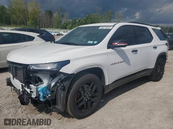 2024 Chevrolet Traverse with VIN 1GNETZKW3RJ136687, listed as a Copart auction lot 66215054 with 3,830 mi miles and Salvage title. Bid and sale history available at DreamBid. Image 1.