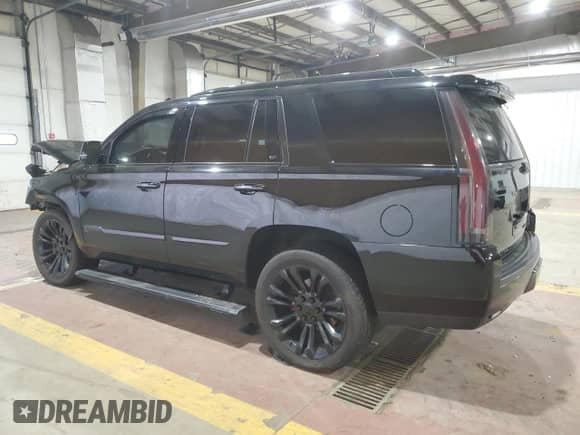 2018 Cadillac Escalade Premium Luxury with VIN 1GYS4CKJXJR125633, listed as a Copart auction lot 56459095 with 112,223 mi miles and Salvage title. Bid and sale history available at DreamBid. Image 2.