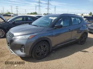 2024 Nissan Kicks SR with VIN 3N1CP5DV2RL573951, listed as a Copart auction lot 70677585 with 19,131 mi miles and Salvage title. Bid and sale history available at DreamBid. Image 1.