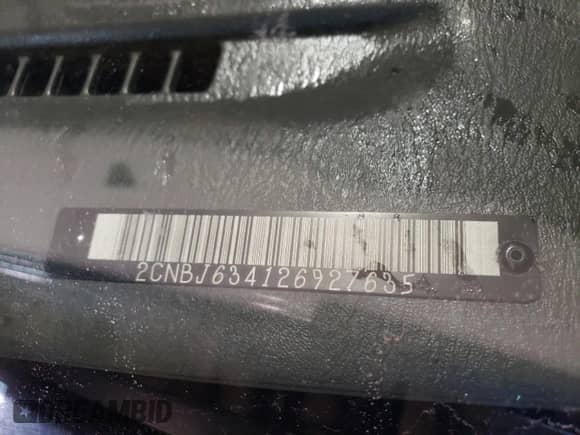 2002 Chevrolet Tracker LT с VIN 2CNBJ634126927635, выставлен на аукционе Copart как лот 78814333 с пробегом 224 726 миль миль и Списание • Salvage title. История ставок и продаж доступна на DreamBid. Изображение 13.