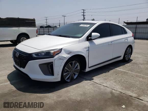2017 Hyundai Ioniq Limited z VIN KMHC85LC9HU040375, wystawiony jako Copart lot #57355754 z przebiegiem 92 866 mil mil oraz . Historia ofert i sprzedaży dostępna na DreamBid. Obrazek 1.