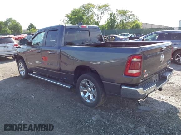 2019 Ram 1500 Big Horn with VIN 1C6SRFBT7KN780956, listed as a IAAI auction lot 42241716 with 103,218 mi miles and . Bid and sale history available at DreamBid. Image 3.