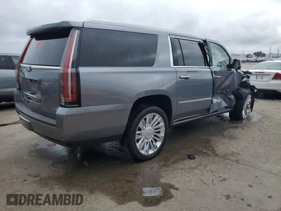 2019 Cadillac Escalade ESV Platinum с VIN 1GYS3KKJ7KR211397, выставлен на аукционе Copart как лот 79491374 с пробегом Не указан миль и Списание • Salvage title. История ставок и продаж доступна на DreamBid. Изображение 3.