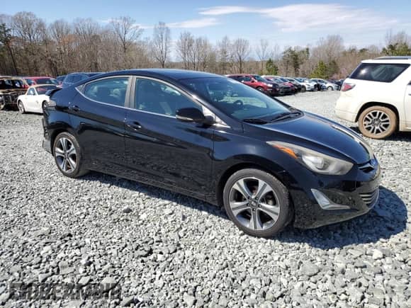 2015 Hyundai Elantra Sport with VIN KMHDH4AH7FU422236, listed as a Copart auction lot 50139525 with 90,471 mi miles and Salvage title. Bid and sale history available at DreamBid. Image 4.