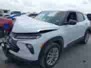 2024 Chevrolet TrailBlazer LS with VIN KL79MMS27RB216542, listed as a IAAI auction lot 42150379 with 26,844 mi miles and . Bid and sale history available at DreamBid. Image 2.