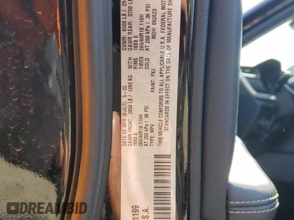 2022 Jeep Grand Cherokee Limited z VIN 1C4RJJBG6N8631199, wystawiony jako Copart lot #91059125 z przebiegiem 25 010 mil mil oraz Szkoda całkowita • Salvage title. Historia ofert i sprzedaży dostępna na DreamBid. Obrazek 13.