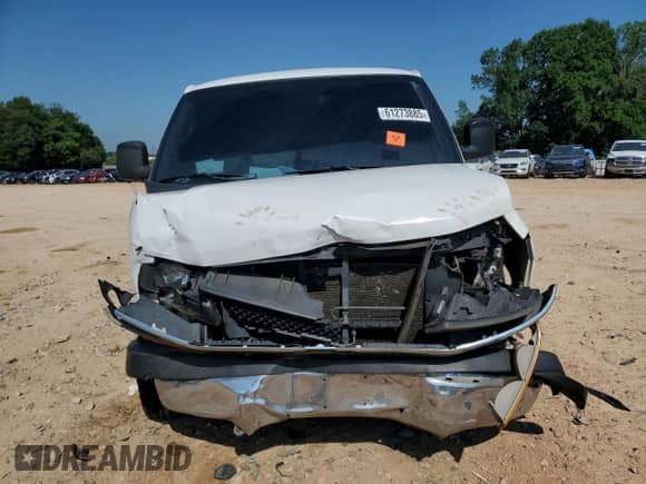 2019 Chevrolet Express Cargo with VIN 1GCWGAFG9K1263827, listed as a Copart auction lot 61273885 with 216,073 mi miles and Salvage title. Bid and sale history available at DreamBid. Image 5.
