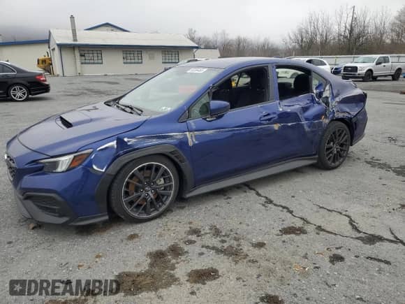 2024 Subaru WRX Premium with VIN JF1VBAH63R8816655, listed as a Copart auction lot 50356465 with 4,764 mi miles and Salvage title. Bid and sale history available at DreamBid. Image 1.