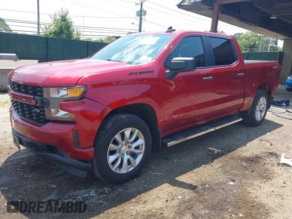 2021 Chevrolet Silverado 1500 Custom z VIN 1GCPYBEK3MZ297408, wystawiony jako IAAI lot #42639338 z przebiegiem 36 295 mil mil oraz . Historia ofert i sprzedaży dostępna na DreamBid. Obrazek 2.