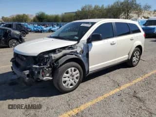 2015 Dodge Journey SE with VIN 3C4PDCAB2FT516876, listed as a Copart auction lot 84073205 with 154,462 mi miles and Salvage title. Bid and sale history available at DreamBid. Image 1.