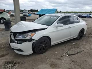 2016 Honda Accord EX-L with VIN 1HGCR3F85GA001331, listed as a Copart auction lot 75038073 with 93,134 mi miles and Salvage title. Bid and sale history available at DreamBid. Image 1.