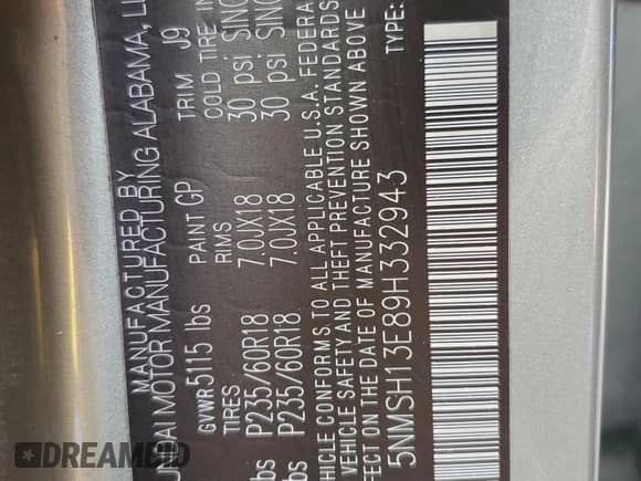 2009 Hyundai Santa Fe Limited с VIN 5NMSH13E89H332943, выставлен на аукционе Copart как лот 70346214 с пробегом 103 603 миль миль и Списание • Salvage title. История ставок и продаж доступна на DreamBid. Изображение 14.