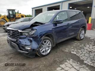 2025 Honda Passport EX-L с VIN 5FNYF8H59SB009283, выставлен на аукционе Copart как лот 60539555 с пробегом 18 288 миль миль и Списание • Salvage title. История ставок и продаж доступна на DreamBid. Изображение 1.