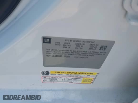 2013 Chevrolet Malibu Eco с VIN 1G11D5SRXDF137380, выставлен на аукционе IAAI как лот 42922231 с пробегом 155 623 миль миль и . История ставок и продаж доступна на DreamBid. Изображение 9.