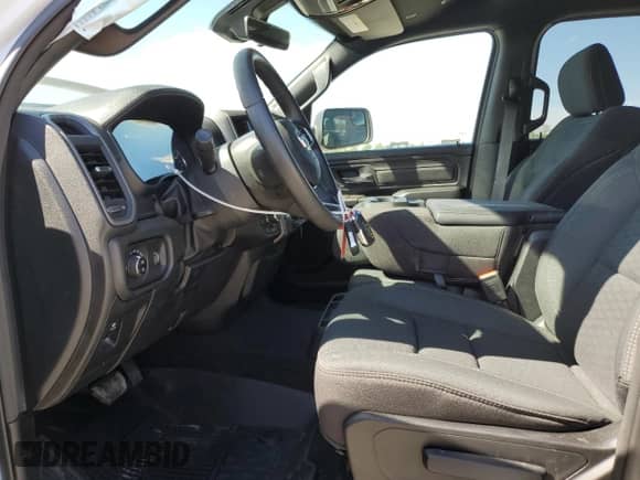 2025 Ram 1500 Warlock with VIN 1C6SRFGP1SN702488, listed as a Copart auction lot 57148285 with 1,183 mi miles and Salvage title. Bid and sale history available at DreamBid. Image 7.