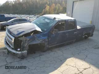 2015 Chevrolet Silverado 1500 LTZ with VIN 1GCVKSEC1FZ291837, listed as a Copart auction lot 77796144 with 98,236 mi miles and Salvage title. Bid and sale history available at DreamBid. Image 1.