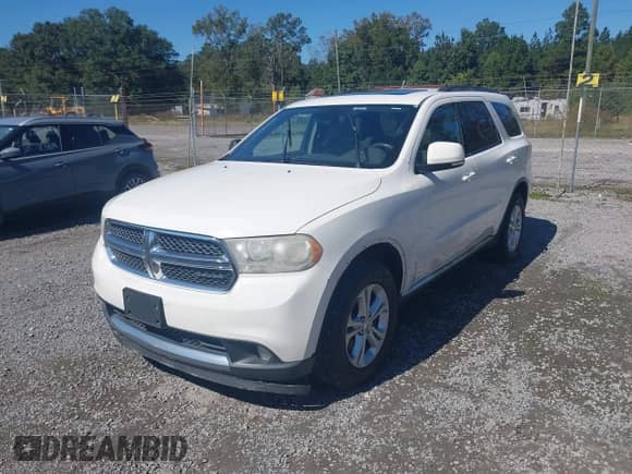 2012 Dodge Durango Crew with VIN 1C4RDHDG1CC182778, listed as a IAAI auction lot 43478652 with 184,248 mi miles and . Bid and sale history available at DreamBid. Image 2.